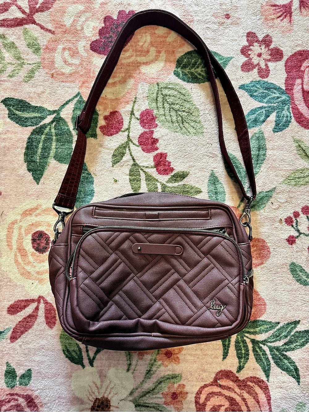 Lug Carousel XL Brown Crossbody Bag